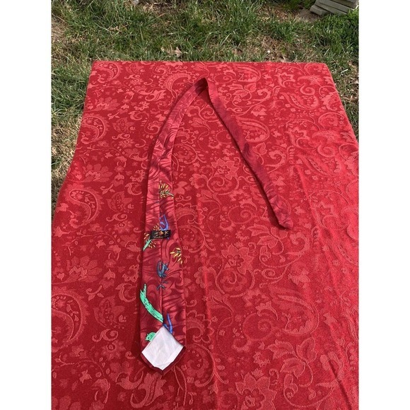 Sunshine Ties Kangaroo Theme Mens Tie Vintage Red Blue Green Silk Koala‎ yellow - Picture 4 of 6